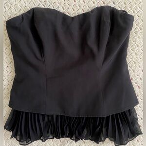 🖤GUESS BUSTIER-TUB TOP / BLACK / SIZE M /🪭FAN STYLE BOTTOM🖤